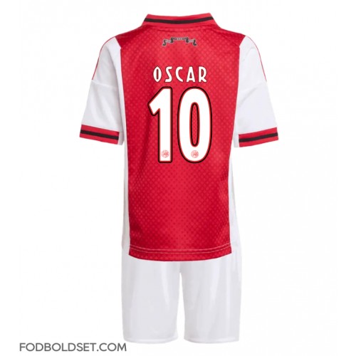 Ajax Oscar Gloukh #10 Hjemme Trøje Børn 2025-26 Kortærmet (+ Korte bukser)